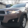 Защита радиатора "Standart" Chevrolet Captiva рестайлинг (2013-2015) чёрная купить недорого с доставкой в Сарапул