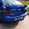 Задний дифузор "Крокодил" для Mazda 3 (2003-2009) глянец купить недорого с доставкой в Сарапул