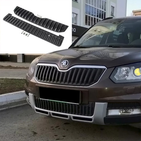 Зимний экран верхний, (текстурный пластик) для Skoda Yeti Outdoor (2013-2018) купить недорого с доставкой в Сарапул