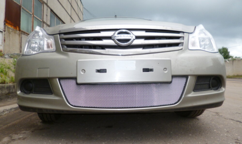 Защита радиатора "Standart" Nissan Almera хром купить недорого с доставкой в Сарапул