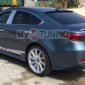Диффузор заднего бампера var №4 (с килями) для Mazda 6 (2013 - н.в.) купить недорого с доставкой в Сарапул