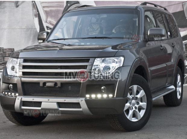 Бампер передний (в сборе) "Broomer Design" для Mitsubishi Pajero 4 (2006-2015) купить недорого с доставкой в Сарапул
