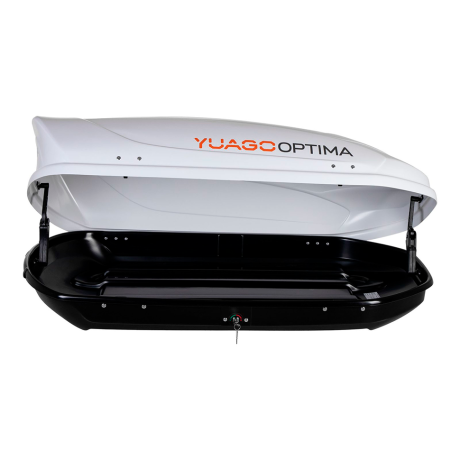 Автобокс YUAGO OPTIMA (тиснение) (EuroLock), белый, 390л купить недорого с доставкой в Сарапул