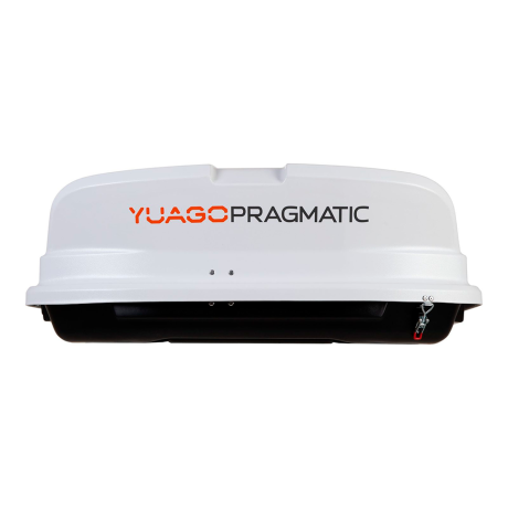 Автобокс YUAGO Pragmatic (тиснение) (EuroLock), белый, 410 л купить недорого с доставкой в Сарапул