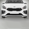Бампер передний "Kudos Romb" для Kia Rio (2017-2020) купить недорого с доставкой в Сарапул