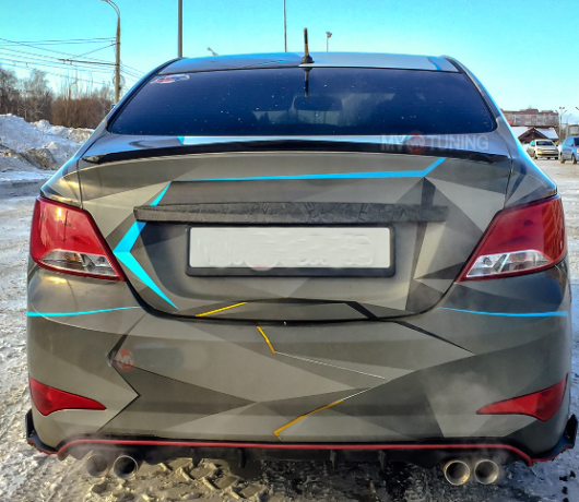 Лип-Спойлер "HS-1" для Hyundai Solaris (2010-2016) купить недорого с доставкой в Сарапул