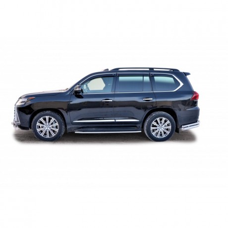 Защита порогов «Труба» для оригинальных порогов (d40) для Lexus LX 450d (20160-н.в.)(Окрашенное) купить недорого с доставкой в Сарапул