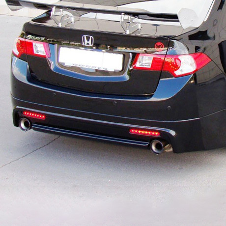 Накладка (юбка) заднего бампера "Mugen Style" для Honda Accord VIII (2008-2013) купить недорого с доставкой в Сарапул