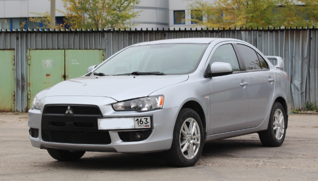 Рамка под номер на передний бампер для Mitsubishi Lancer X (2007-2016) купить недорого с доставкой в Сарапул