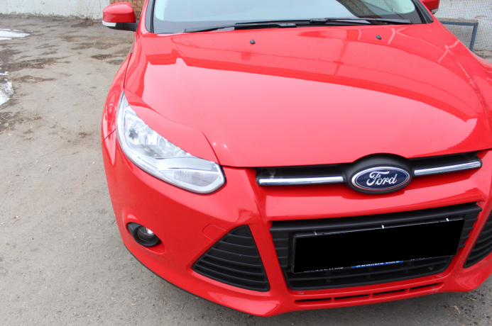 Накладки на фары (реснички) узкие var №2 для Ford Focus 3 (2012-2014) купить недорого с доставкой в Сарапул