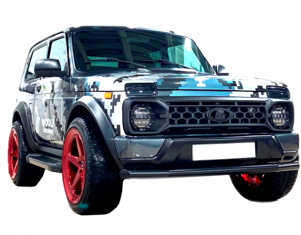 Решетка радиатора "TITAN" для B@3 2121, 21213, 21214, 2131 "L@DA 4x4" (без защитной сетки) RAPTOR купить недорого с доставкой в Сарапул
