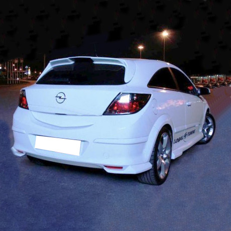 Клыки заднего бампера "GT" для Opel Astra H (3D, 5D) купить недорого с доставкой в Сарапул