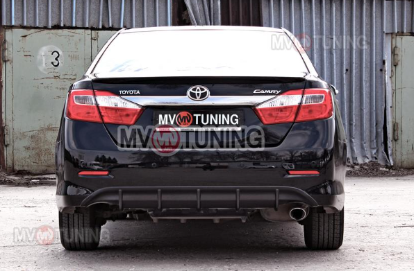 Диффузор заднего бампера var №1 (под окраску) для Toyota Camry XV50 (2012-2014) купить недорого с доставкой в Сарапул