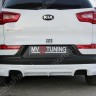 Накладка (юбка) заднего бампера "JSW Style" для KIA Sportage (3rd) (2010-2016) купить недорого с доставкой в Сарапул
