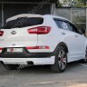 Накладка (юбка) заднего бампера "JSW Style" для KIA Sportage (3rd) (2010-2016) купить недорого с доставкой в Сарапул