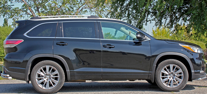 Рейлинги для Toyota Highlander (2013-2019) Чёрный купить недорого с доставкой в Сарапул