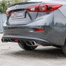 Диффузор заднего бампера var №2 (с килями) для Mazda 3 (2013-н.в.) купить недорого с доставкой в Сарапул