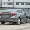Диффузор заднего бампера var №2 (с килями) для Mazda 3 (2013-н.в.) купить недорого с доставкой в Сарапул